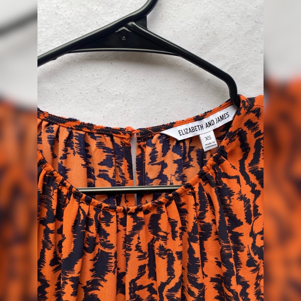 Patterned maxi dress with tie drawstring waist - Picture 4 of 4